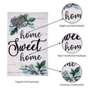 Home Sweet Home Eucalyptus House Burlap Flag