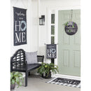 Eucalyptus Welcome House Burlap Flag