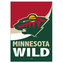 Minnesota Wild Burlap Flag House Size