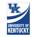 University of Kentucky Burlap Flag House Size