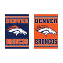 Embossed Suede Flag, House Size, Denver Broncos
