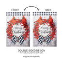 Country Berry Wreath Moire House Flag