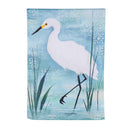 Blue Heron Reversible Suede House Flags