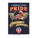 I Served With Pride Suede House Flag