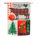 Festive Farmhouse, House Suede Flag