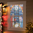 Stained Glass Nativity Shadow Scapes Window Shade