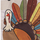 Tom Turkey Thanksgiving Burlap Garden Flag