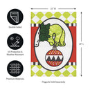 Christmas Monster Ornament Burlap Garden Flag
