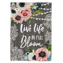 Farmhouse Bloom Garden Linen Flag
