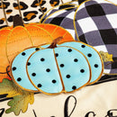 Mixed Print Pumpkins Garden Linen Flag