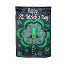 Welcome St. Pats Lustre Garden Flag