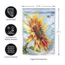 New Morning Sunflower Lustre Garden Flag