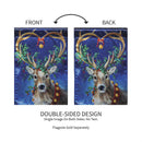 Santa's Reindeer Lustre Garden Flag