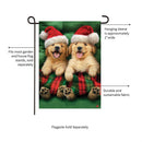 Cozy Goldies Lustre Garden Flag_x000D_