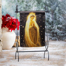 Radiant Mary Lustre Garden Flag