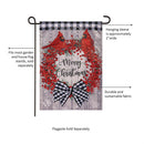 Country Berry Wreath Moire Garden Flag
