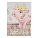 Home Spun Friends Suede Garden Flag