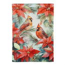 Cardinals In Winter Suede Garden Flag_x000D_