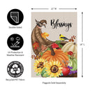 Grateful Cornucopia Suede Garden  Flag_x000D_