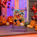 Friends & Scarecrow Suede Garden Flag_x000D_