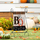 Polka Dots & Stripes Boo Suede Garden Flag_x000D_