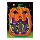 Boo Jack Pumpkin Suede Garden Flag_x000D_