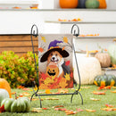 Corgi Fall Suede Garden Flag_x000D_