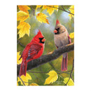 Fall Couple Suede Garden Flag_x000D_