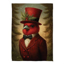 Sir Cardinal Suede Garden Flag