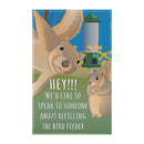 Squirrel Feeder Applique House Flag