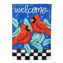 Welcome Winter Friends Applique House Flag
