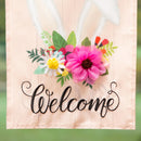 Every Bunny Welcome Applique Garden Flag