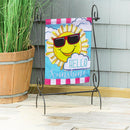 Hello Sunshine Applique Garden Flag