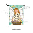 Oh Come Let Us Adore Him Applique Garden Flag_x000D_