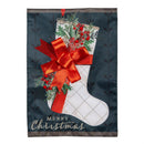 Christmas Stocking Applique Garden Flag_x000D_