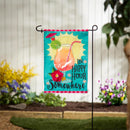 It's Happy Hour Somewhere Applique Garden Flag