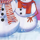Chillin with My Snowmies Applique Garden Flag