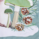 Woodland Winter Mushroom Applique Garden Flag