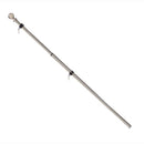 Metal Extendable House Flag Pole, Silver