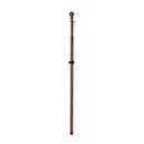 Metal Extendable House Flag Pole, Bronze