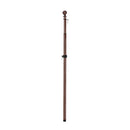 Metal Extendable House Flag Pole, Bronze,20114
