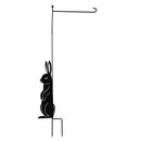 Bunny Laser Cut Garden Flag Stand,20157
