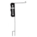 Cross Laser Cut Garden Flag Stand,20158