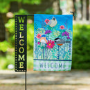 Welcome Laser Cut Garden Flag Stand,20159
