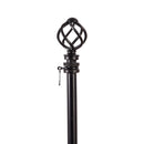 Round Swirl Interchangeable Finial, Black,20169