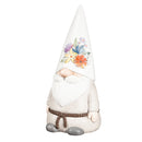 14"H Ceramic Wildflower Gnome Garden Statuary