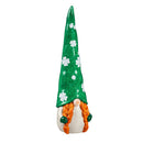 13"H Ceramic St. Patrick's Gnome Garden Statuary, Lady Gnome