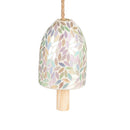 Coastal Mosaic Glass Bell Chime, Asst of 2