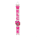 Happy Valentine's Day Sweethearts/ Happy Easter Bunny with Carrot Double Sided Door Banner