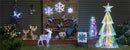 Season to Sparkle Garden Statue, LED PVC Statue, Iridescent Snowman, 35.5"H